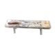 White patinated bench