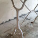 Bistro table cast iron and white marble - garden terrace