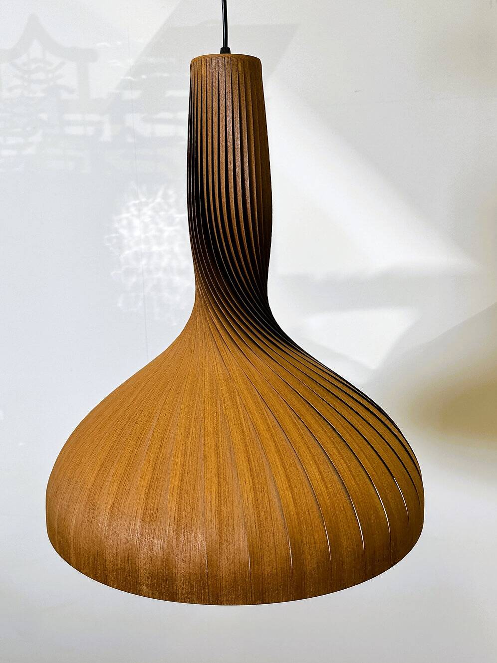 Swirling pine pendant by Hans-Agne Jakobsson, Sweden, 1960s.