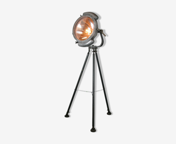 Projecteur lampe lampadaire industriel marine ulmer paris design vintage deco années 50 60