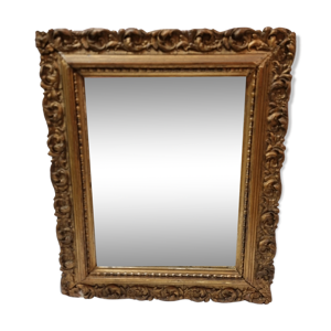 Miroir bois doré fin