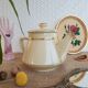 Old vintage ceramic tea and coffee maker