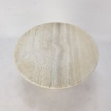 Italian Travertine Coffee Table, 1980s