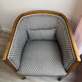 Art Deco Style Barrel Armchair