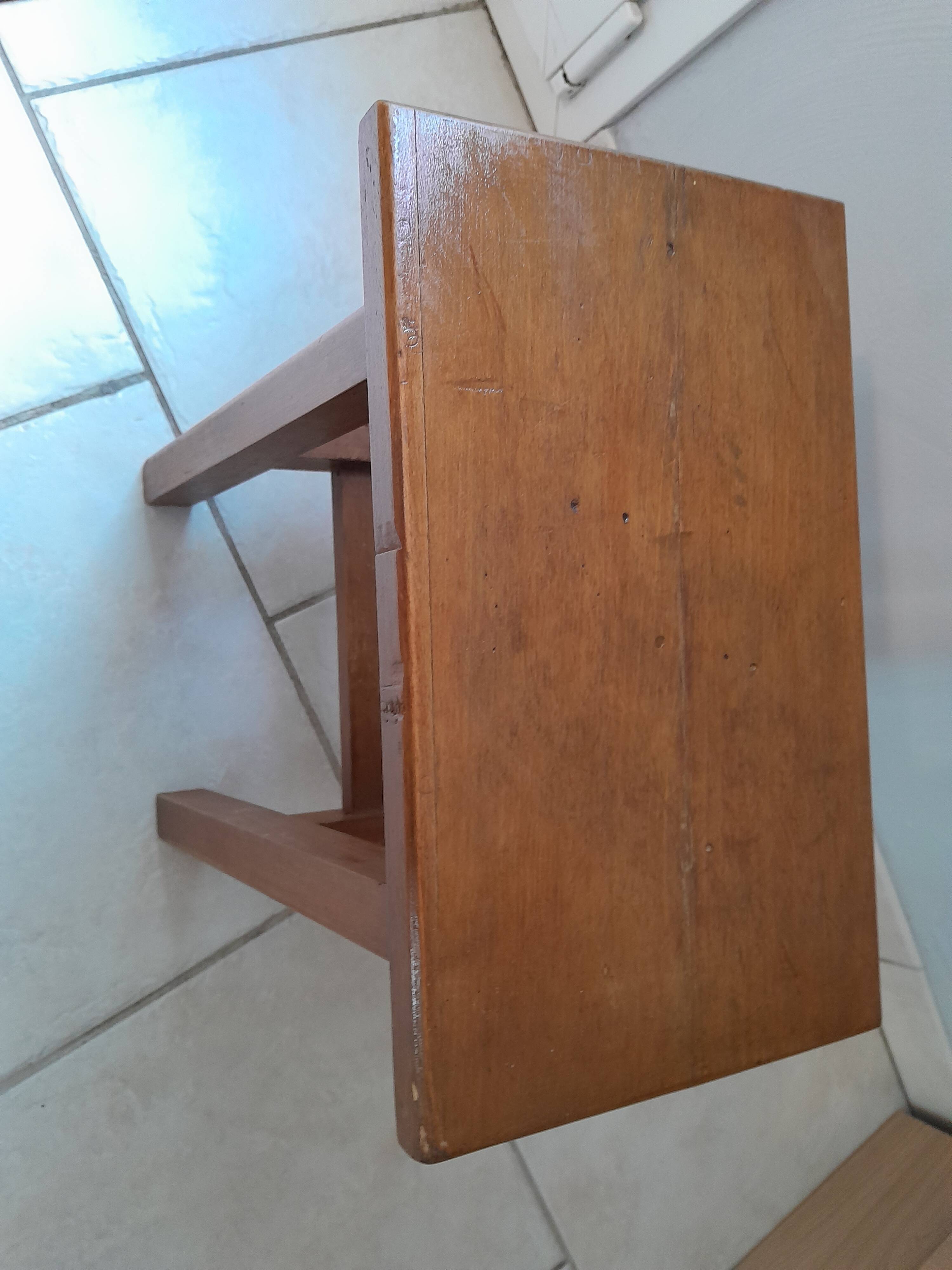 Vintage solid wood stool