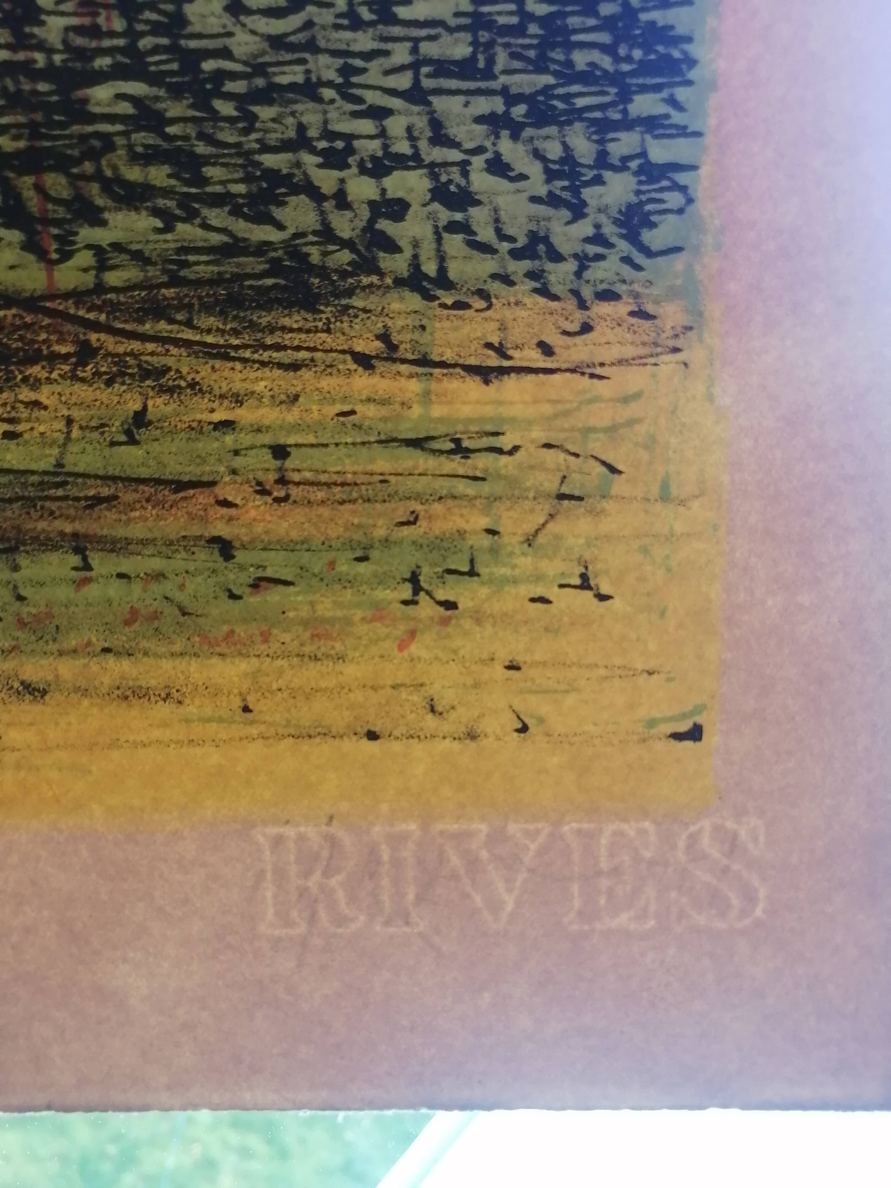 Lithograph "Cathedral of Boats" Jean Carzou (1907-2000)