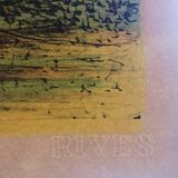 Lithograph "Cathedral of Boats" Jean Carzou (1907-2000)