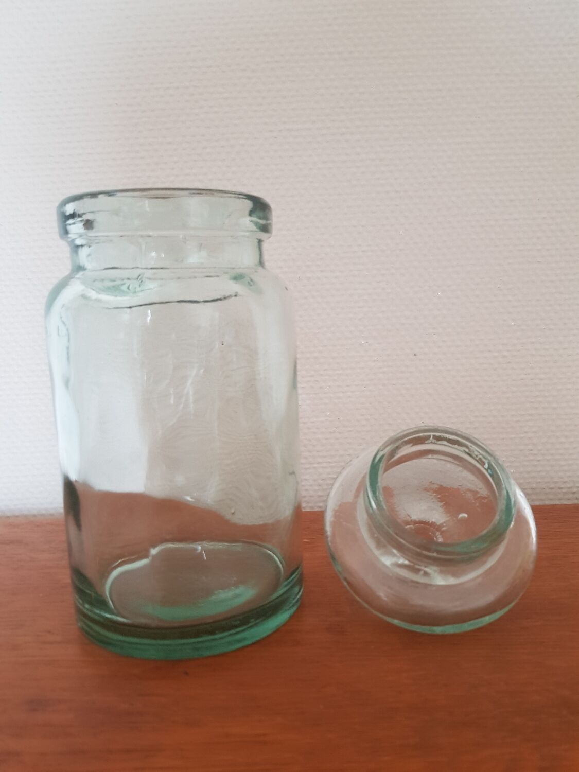 Old glass sugar box