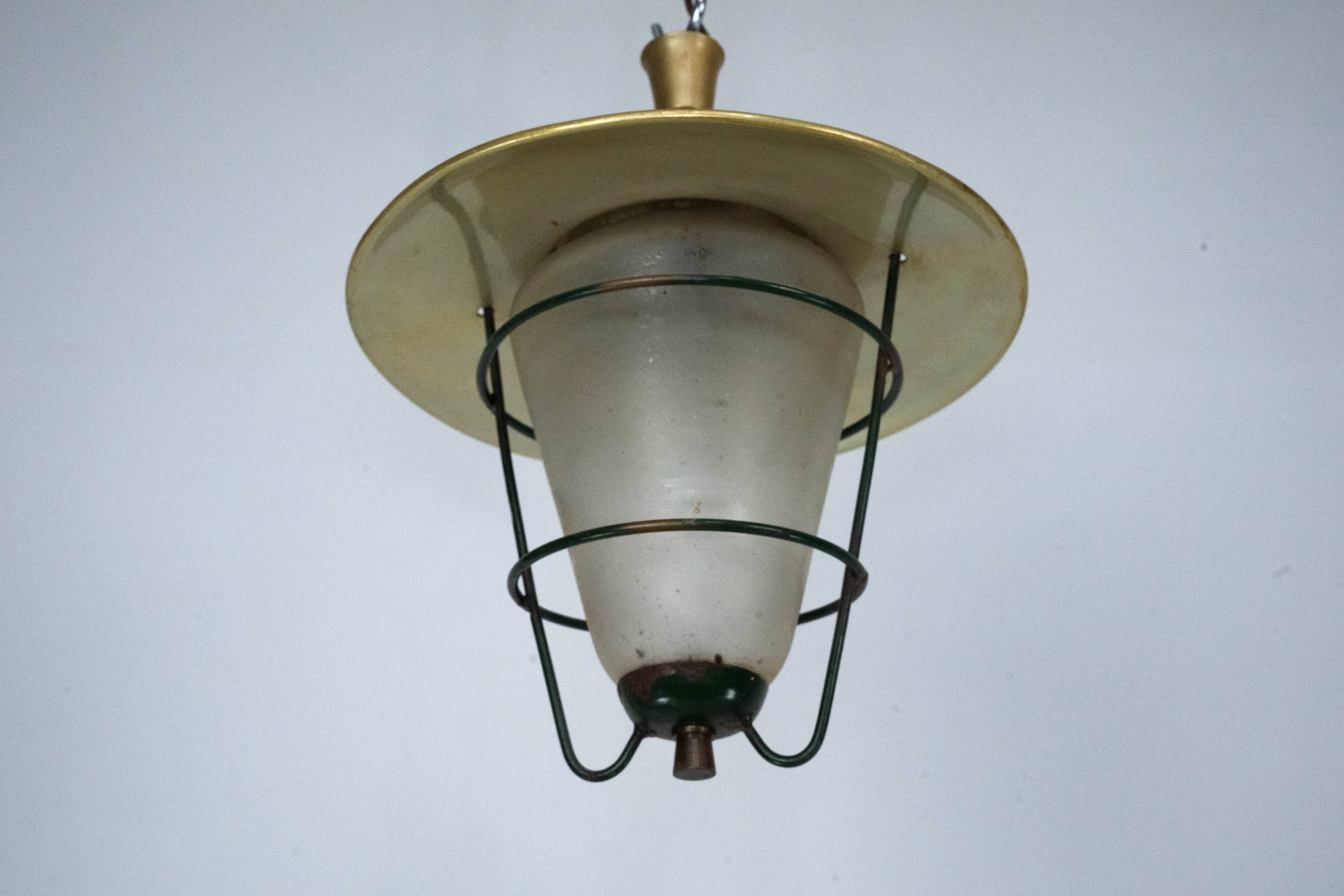 Set of three Mid-Century lanterns. Italy 1960s