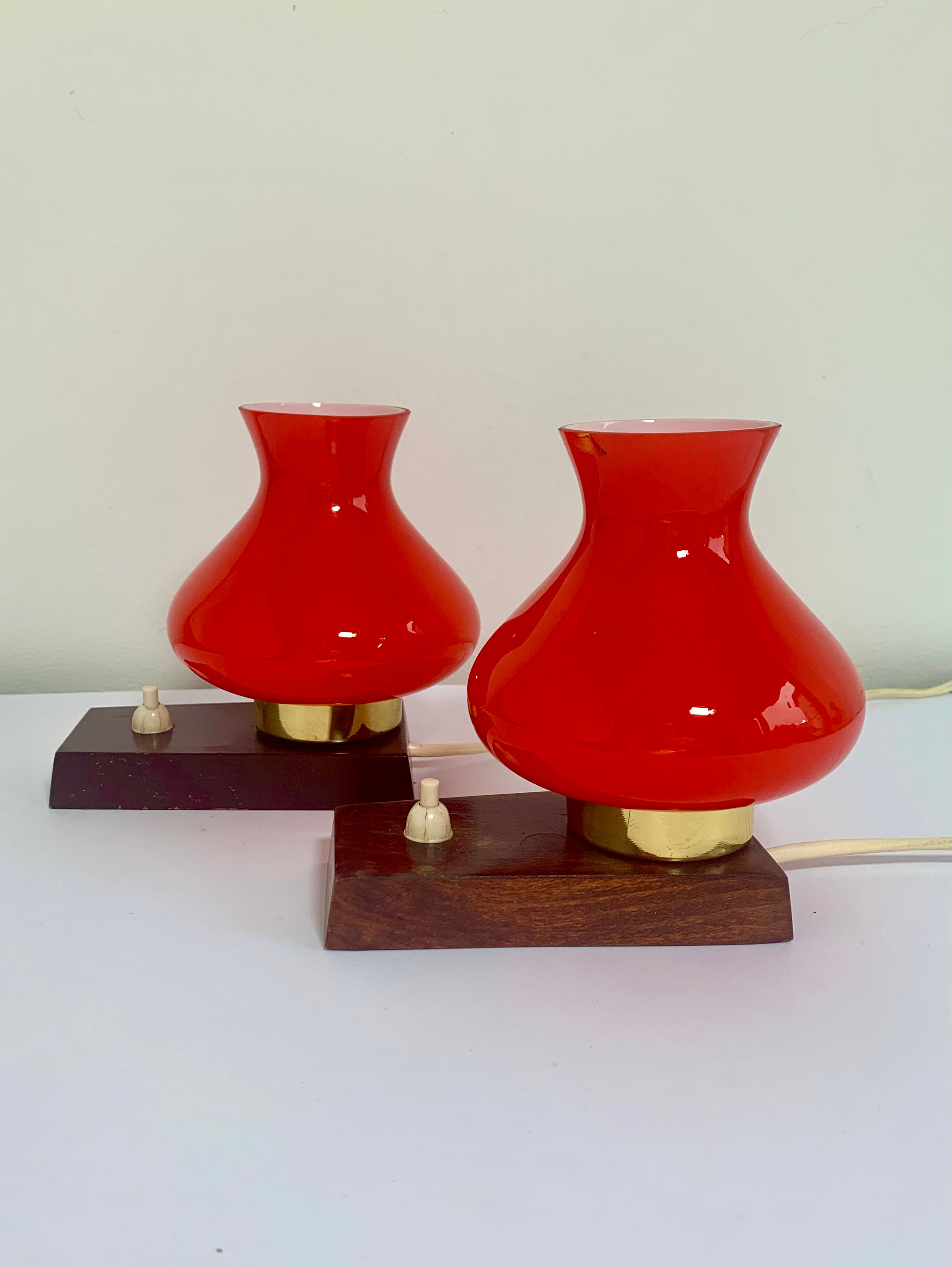 Pair of bedside lamps, Germany, 1960s