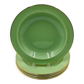 Lot de 6 assiettes creuses Keralux Boch
