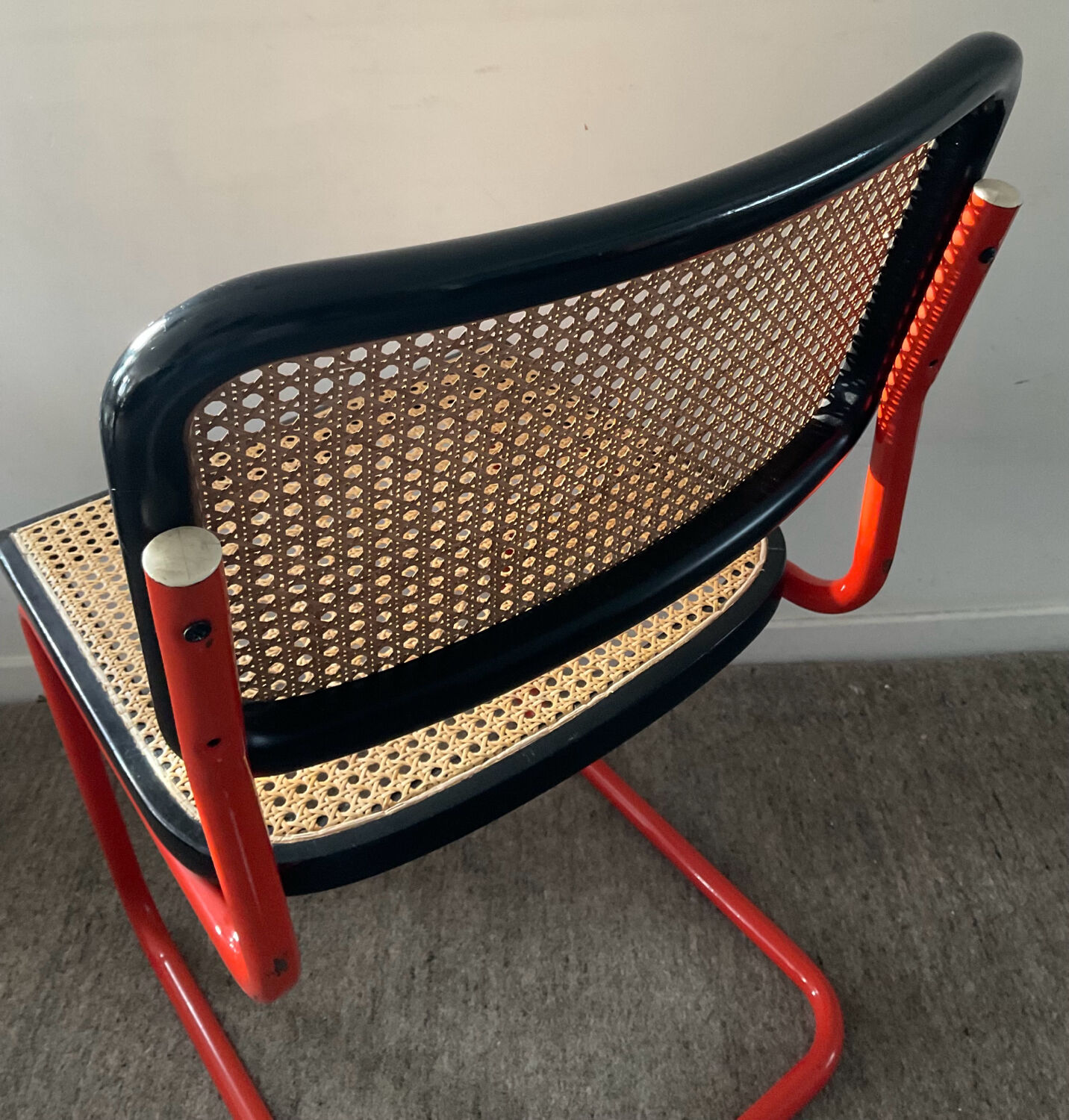 Vintage Cesca B32 chair in the style of Marcel Breuer
