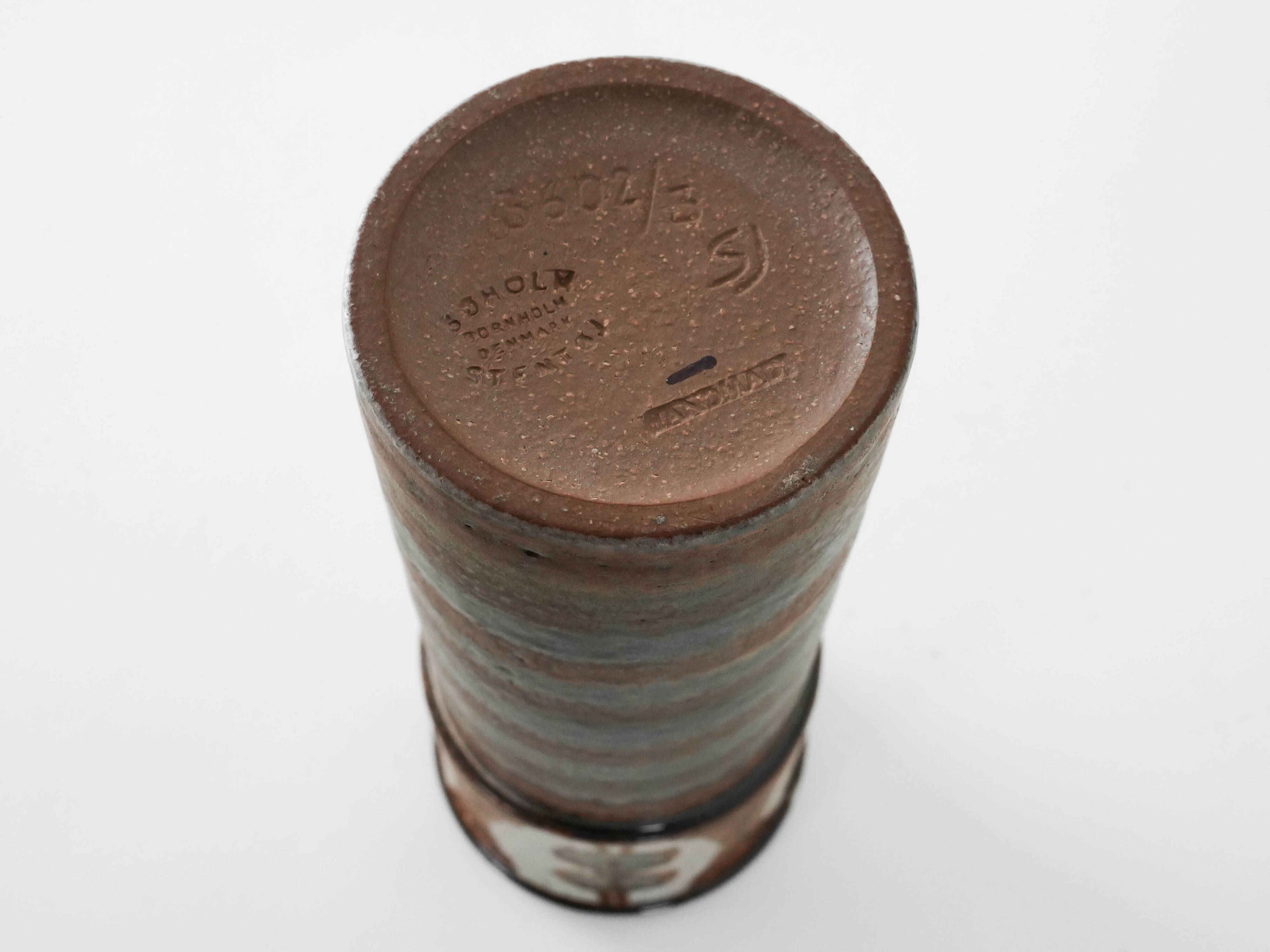 Ceramic vase, Danish design, 1960s, manufacturer: Søholm, designer: Svend Å