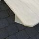 Travertine coffee table.
