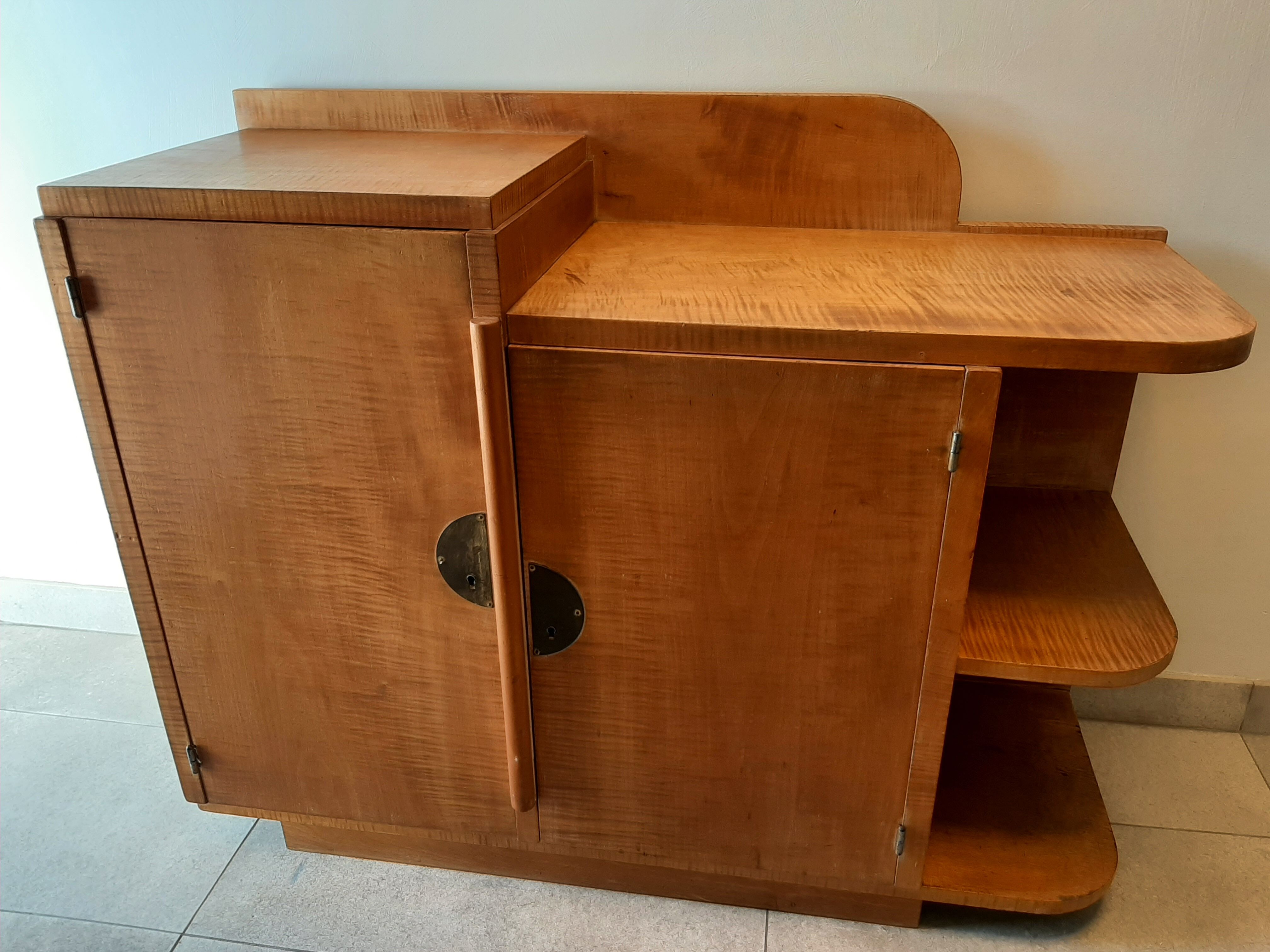 Meuble bas 2 portes art déco