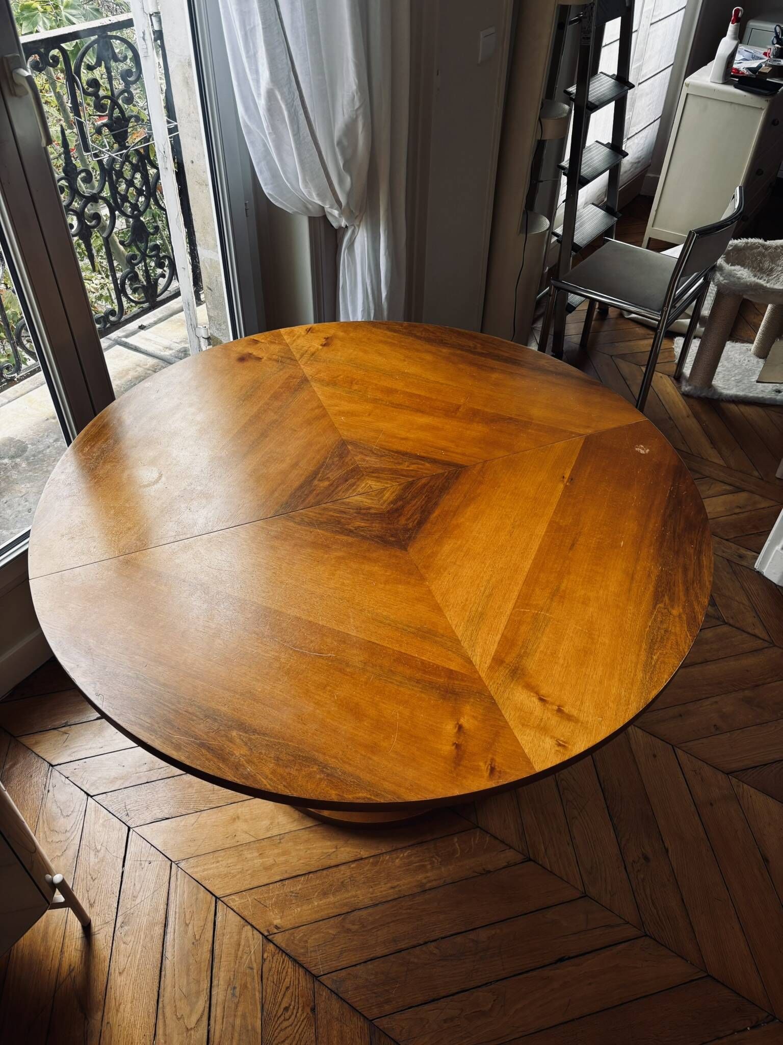 Table à manger extensible Art déco vintage