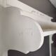 Old white and taupe “Market Day” oak shelf