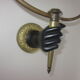 Applique main en bronze