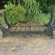 rare Napoleon III cast iron and wrought iron sofa bed, 19th century
