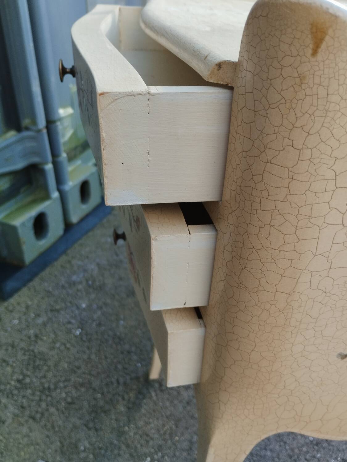 Pair of old Louis XV style bedside tables