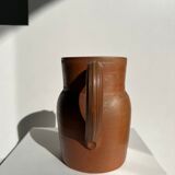 Handmade stoneware pitcher below H: 20cm