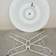 Vintage metal garden table, removable in 3 parts