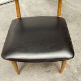 Scandinavian chair 1960 skai black