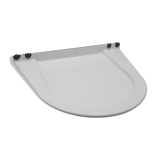 Wall shelf enamelled