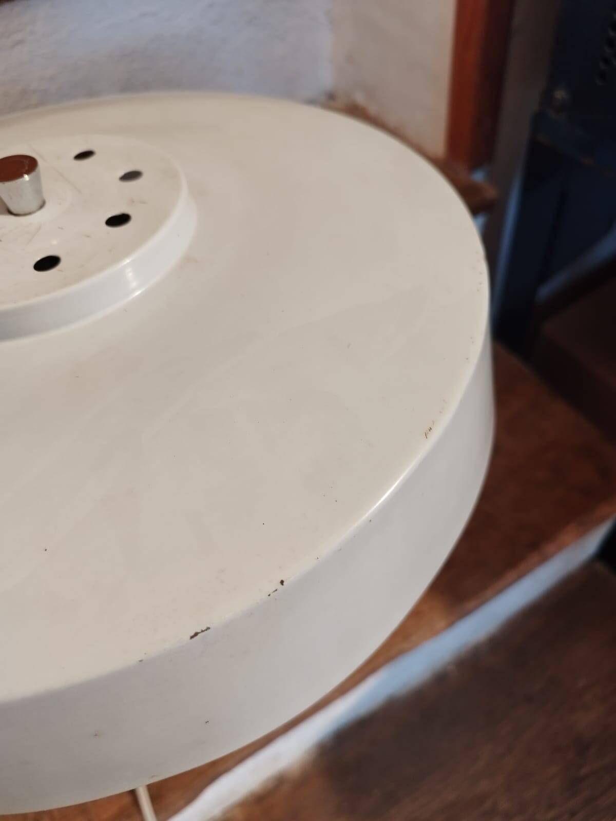 Vintage gray lamp, industrial style, 50s-60s