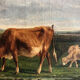 A. Cortaix, Vaches au pré, oil on canvas XIX
