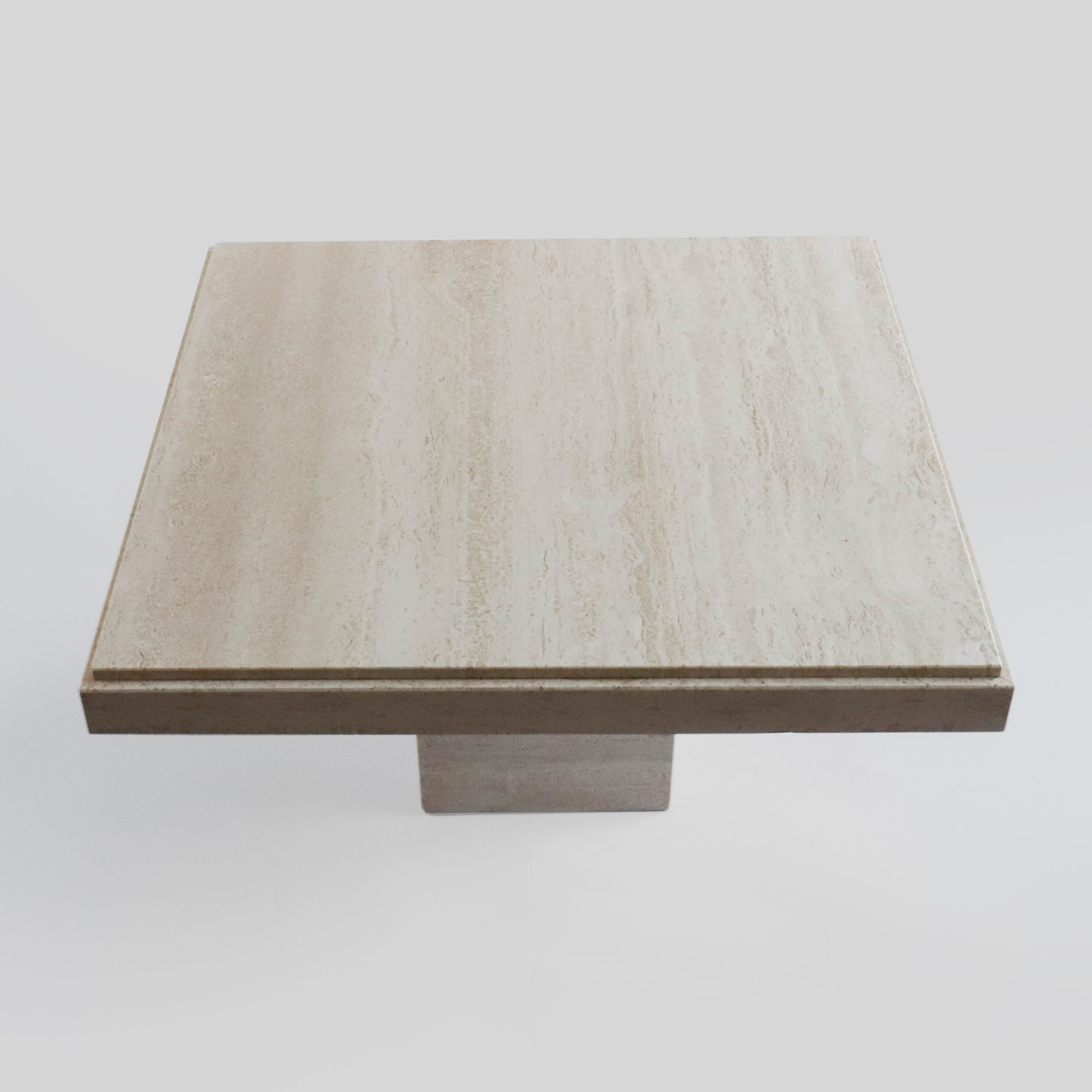 Travertine coffee table