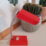 Mini orange plastic desk lamp