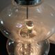 Sixties Italian design glass table lamp