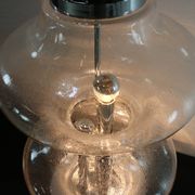 Lampe de table en verre design des années 60 italienne
