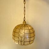 Mother-of-pearl and brass suspension