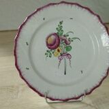 Les islettes earthenware plate late 19th century