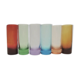 Suite of 6 alcohol glasses