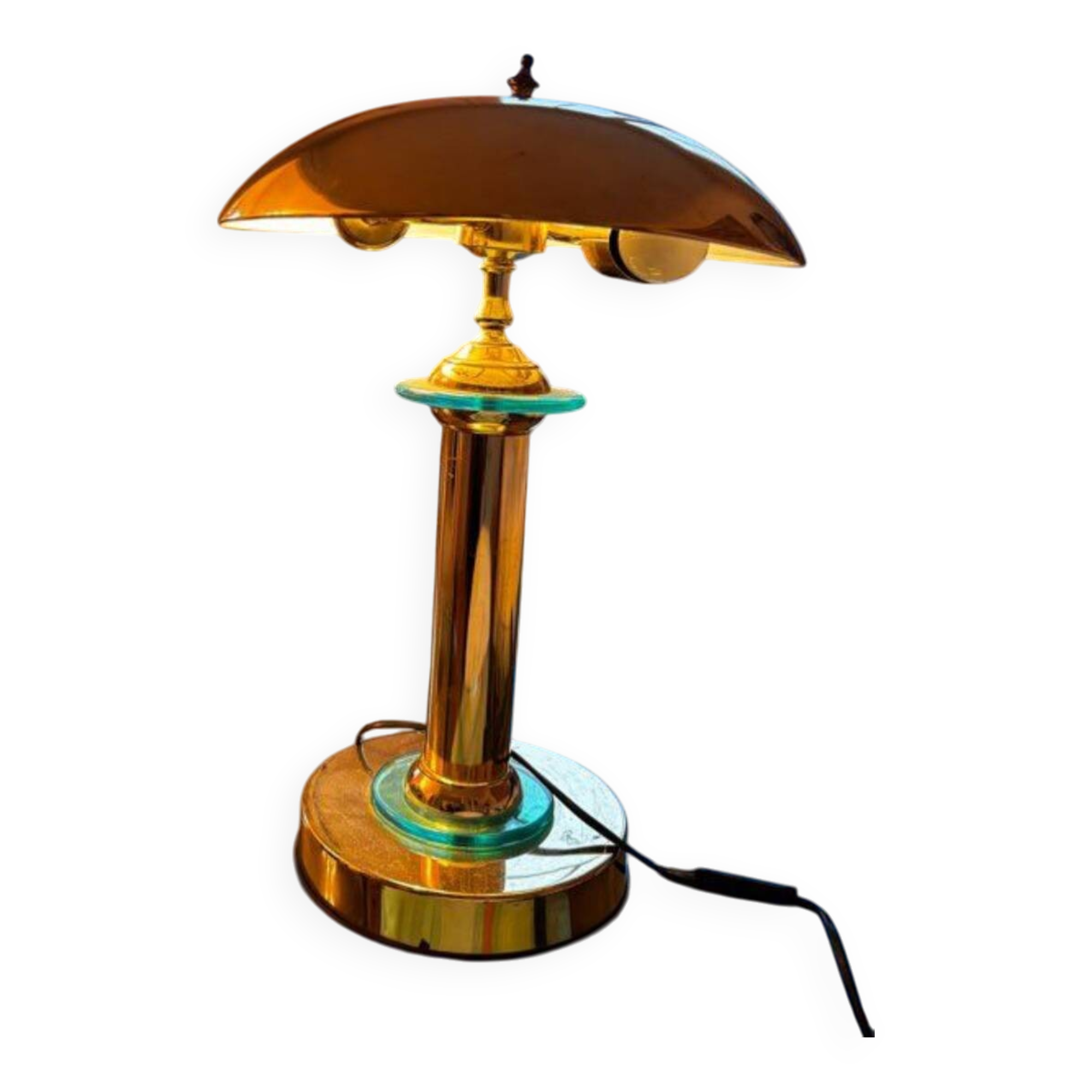 Banker mushroom desk lamp