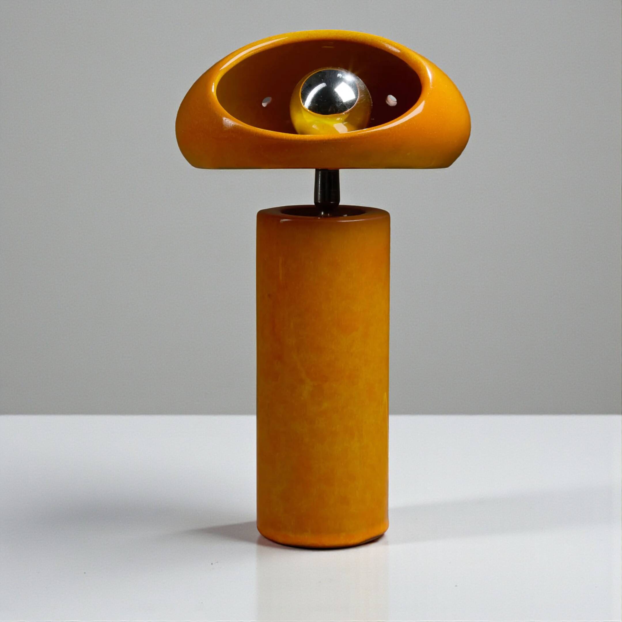 Vintage ceramic space-age lamp