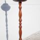 Vintage ashtray, ashtray on tripod wooden foot, push ashtray, tripod ashtray