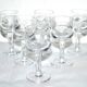 Series of 6 alsatian balloon liqueur glasses in engraved glass vintage rum schnapps drop