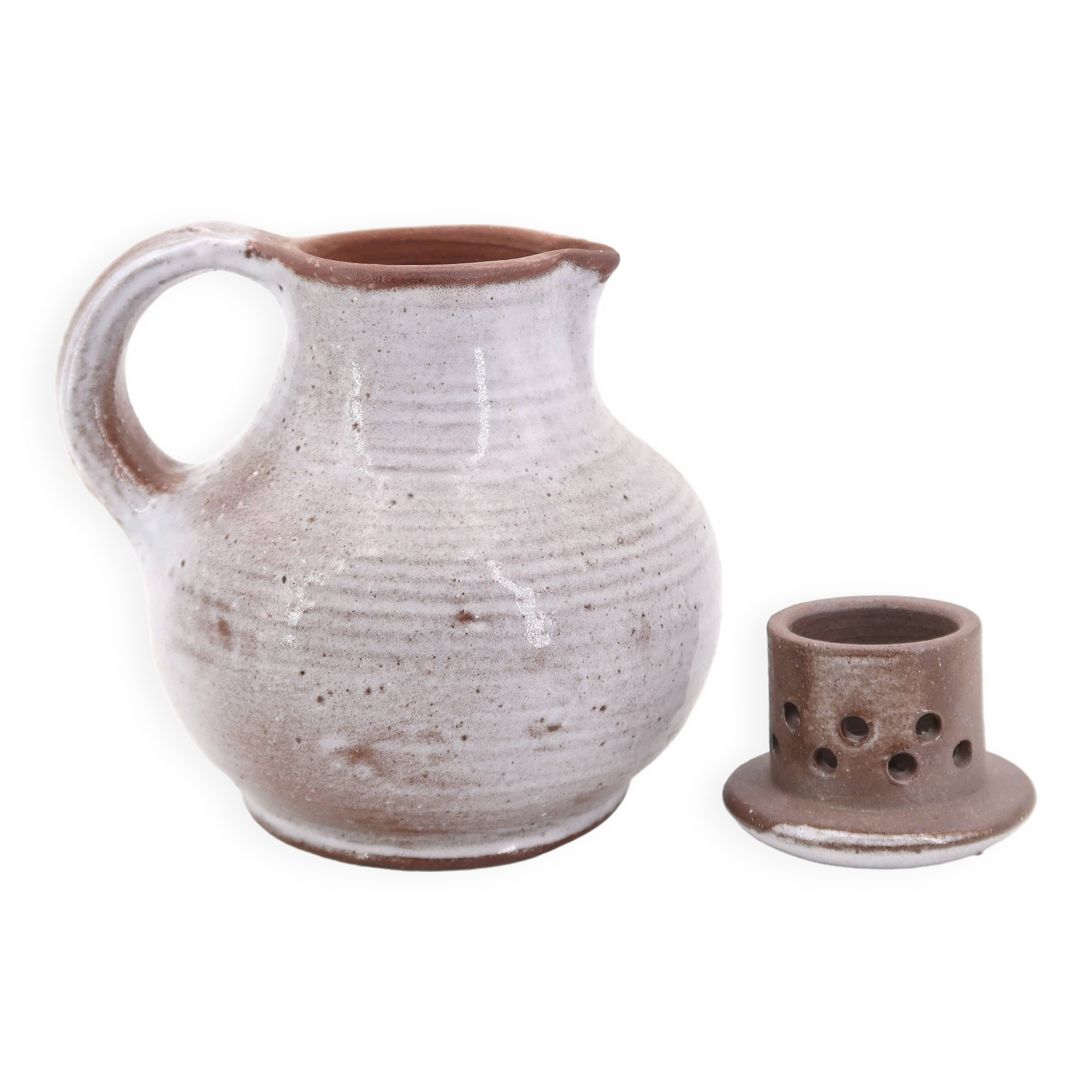 Stoneware teapot by Jeanne and Norbert Pierlot, Ratilly, 1960s