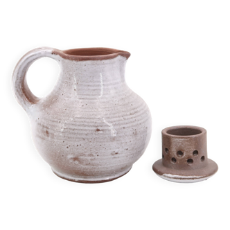 Stoneware teapot by Jeanne and Norbert Pierlot, Ratilly, 1960s