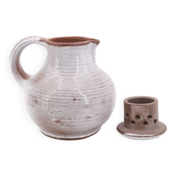 Stoneware teapot by Jeanne and Norbert Pierlot, Ratilly, 1960s