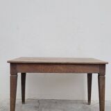 Old rustic farm table in solid oak 19th - 1m12