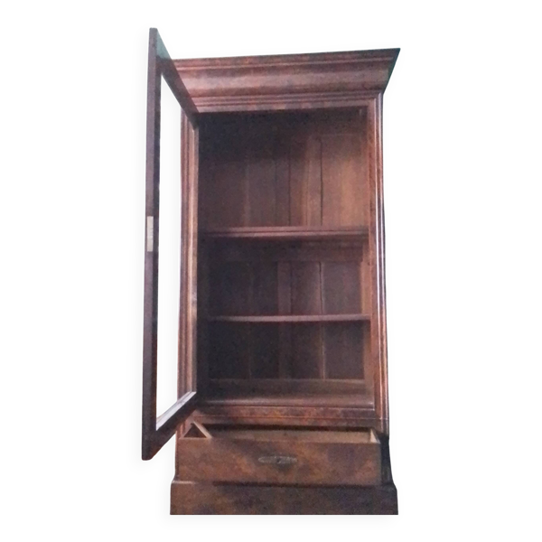 Bibliothèque vitrine Louis Philippe