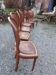 Louis XVI style mahogany chairs x 6