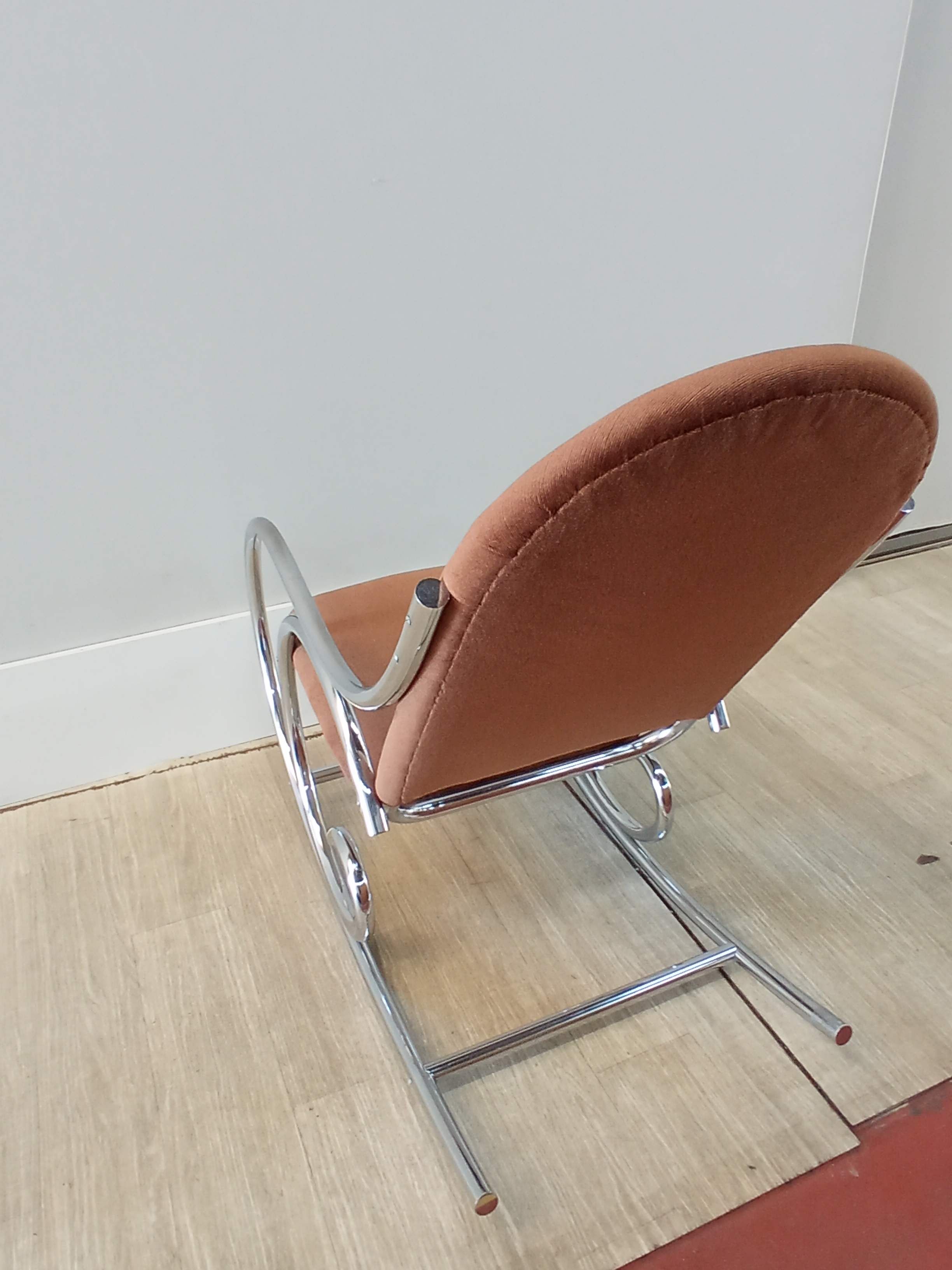 Chrome rocking chair
