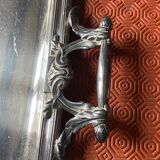 Rectangular silver metal top
