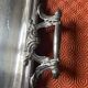 Rectangular silver metal top